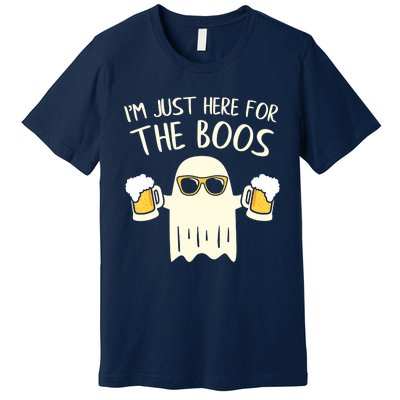 Funny Im Just Here For The Boos Shirt Gift Halloween Ghost Premium T-Shirt