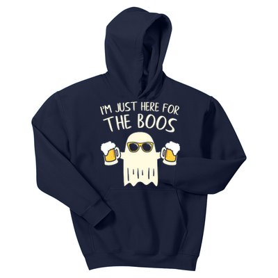 Funny Im Just Here For The Boos Shirt Gift Halloween Ghost Kids Hoodie