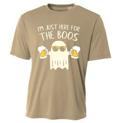 Funny Im Just Here For The Boos Shirt Gift Halloween Ghost Cooling Performance Crew T-Shirt