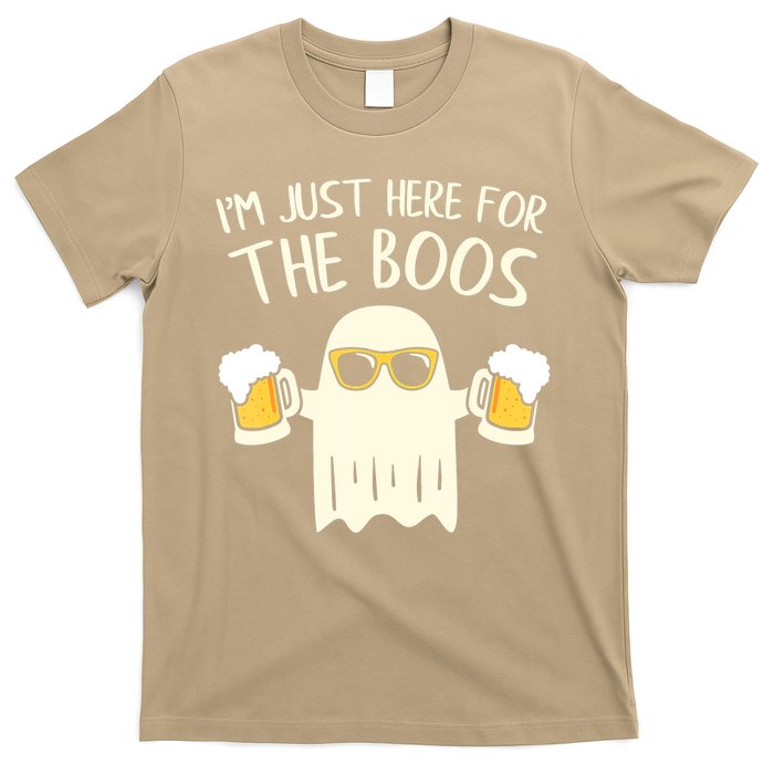 Funny Im Just Here For The Boos Shirt Gift Halloween Ghost T-Shirt