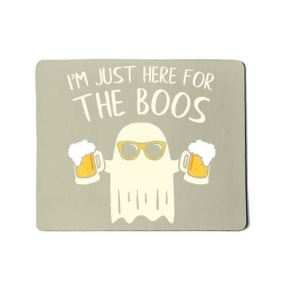 Funny Im Just Here For The Boos Shirt Gift Halloween Ghost Mousepad