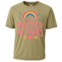 Funny I Just Pooped My Pants Humor Meme Funny Adult Joke Cooling Performance Crew T-Shirt