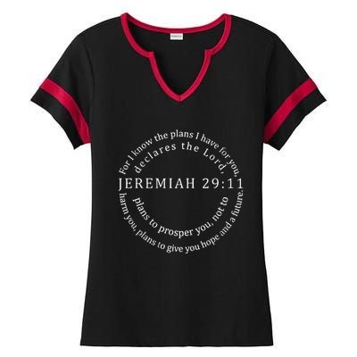 For I Know The Plans I Have For You Bible Jeremiah 2911 Ladies Halftime Notch Neck Tee