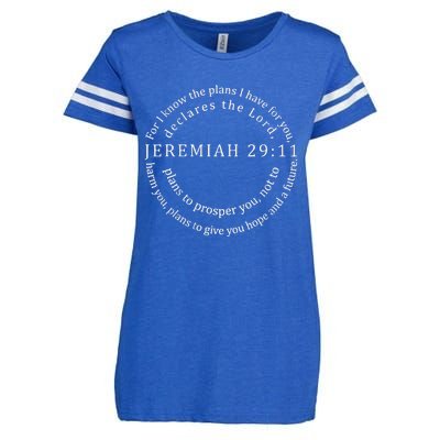 For I Know The Plans I Have For You Bible Jeremiah 2911 Enza Ladies Jersey Football T-Shirt