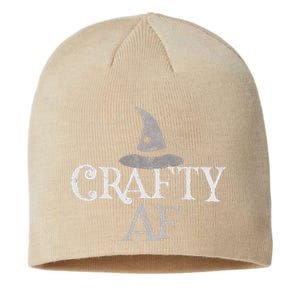 Funny I Know I'm Witch CRAFTY AF Witchcrafting Is My Cardio Sustainable Beanie