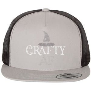 Funny I Know I'm Witch CRAFTY AF Witchcrafting Is My Cardio Flat Bill Trucker Hat