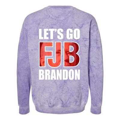 FJB Let's Go Brandon Image Kitchenware Colorblast Crewneck Sweatshirt