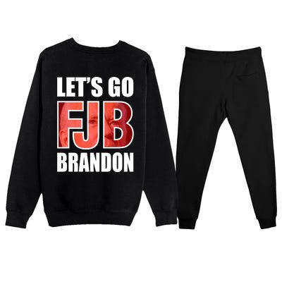 FJB Let's Go Brandon Image Kitchenware Premium Crewneck Sweatsuit Set