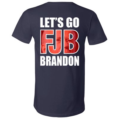 FJB Let's Go Brandon Image Kitchenware V-Neck T-Shirt