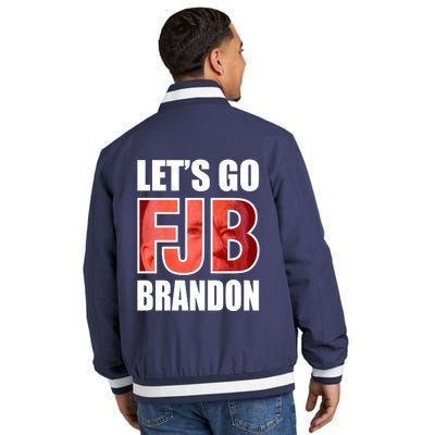 FJB Let's Go Brandon Image Kitchenware Insulated Varsity Jacket