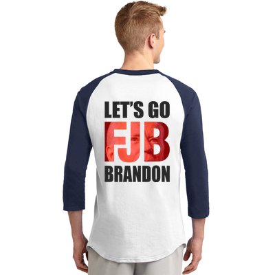 FJB Let's Go Brandon Image Kitchenware Baseball Sleeve Shirt