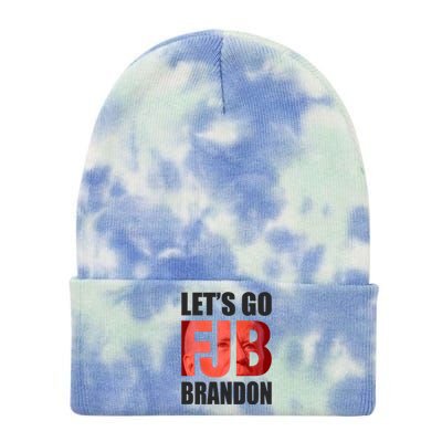 FJB Let's Go Brandon Image Kitchenware Tie Dye 12in Knit Beanie