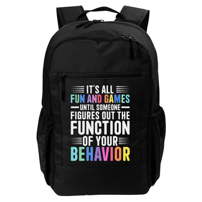 Funny I Know My Abc's Behavior Analyst Therapist Rbt Aba Daily Commute Backpack