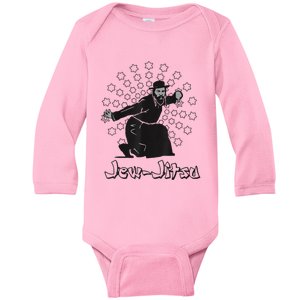 Funny I Know Jew Jitsu, Jew Jitsu Jiu Jitsu Martial Arts Baby Long Sleeve Bodysuit