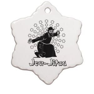 Funny I Know Jew Jitsu, Jew Jitsu Jiu Jitsu Martial Arts Ceramic Star Ornament