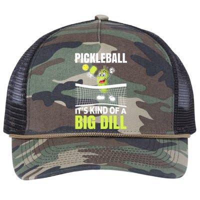 Funny Its Kind Of A Big Dill Pickleball Gift Ideas Retro Rope Trucker Hat Cap