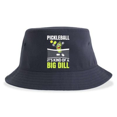 Funny Its Kind Of A Big Dill Pickleball Gift Ideas Sustainable Bucket Hat