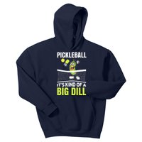 Funny Its Kind Of A Big Dill Pickleball Gift Ideas Kids Hoodie