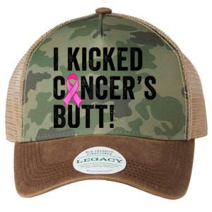 Funny I Kicked Cancer's Butt Tee, Fun Breast Cancer Survivor Legacy Tie Dye Trucker Hat