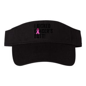 Funny I Kicked Cancer's Butt Tee, Fun Breast Cancer Survivor Valucap Bio-Washed Visor