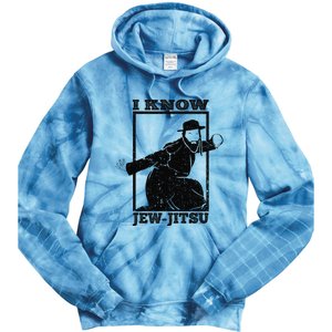 Funny I Know Jew Jitsu Tie Dye Hoodie