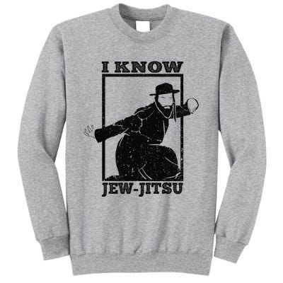 Funny I Know Jew Jitsu Tall Sweatshirt