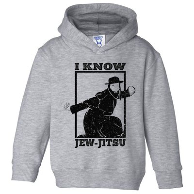 Funny I Know Jew Jitsu Toddler Hoodie