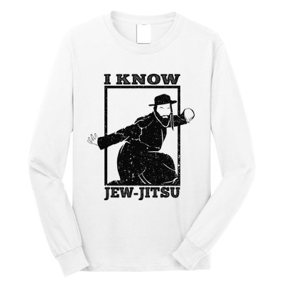 Funny I Know Jew Jitsu Long Sleeve Shirt