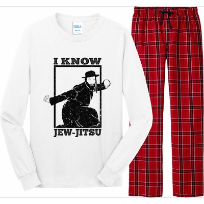 Funny I Know Jew Jitsu Long Sleeve Pajama Set