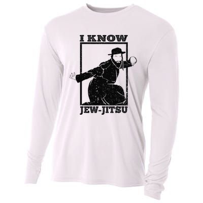 Funny I Know Jew Jitsu Cooling Performance Long Sleeve Crew