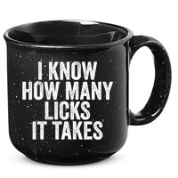 Funny I Know How Many Licks It Takes 15oz Campfire Ceramic Mug