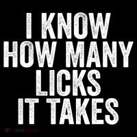 Funny I Know How Many Licks It Takes Premium T-Shirt