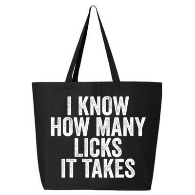 Funny I Know How Many Licks It Takes 25L Jumbo Tote