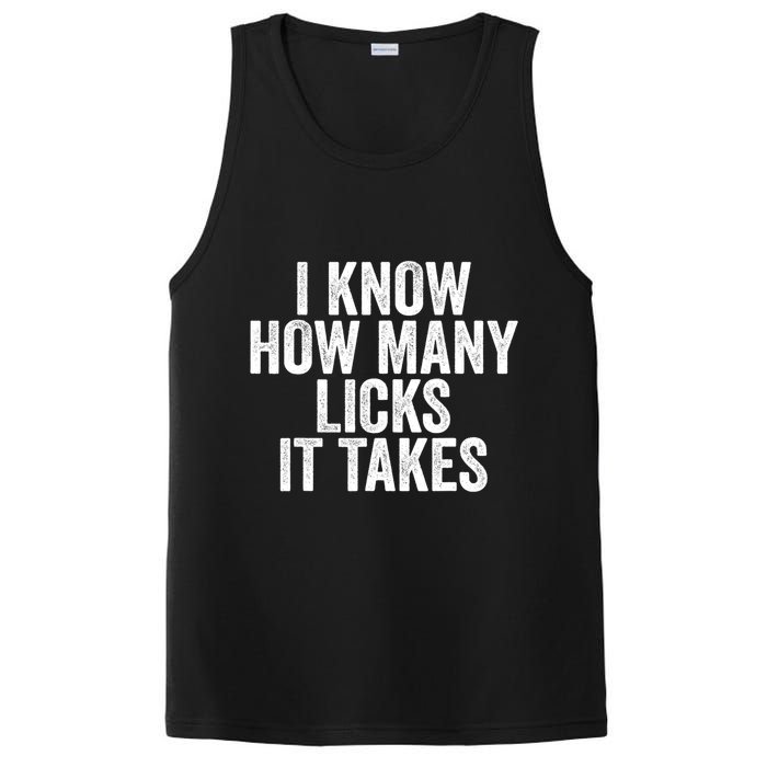 Funny I Know How Many Licks It Takes PosiCharge Competitor Tank