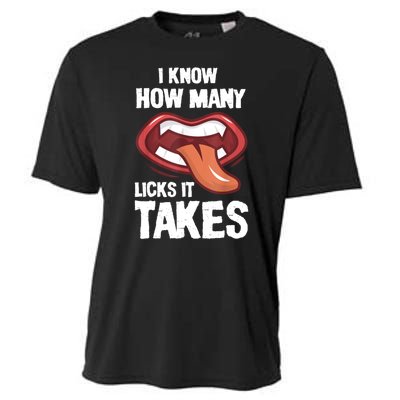 Funny I Know How Many Licks It Takes Cooling Performance Crew T-Shirt