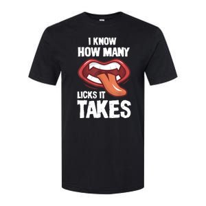 Funny I Know How Many Licks It Takes Softstyle CVC T-Shirt