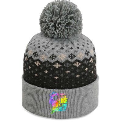 Funny I Know I Play Like A Girl Try To Keep Up Soccer Player Gift The Baniff Cuffed Pom Beanie