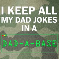 Funny I Keep All My Dad Jokes In A Dad A Base Gag Dad Joke Legacy Tie Dye Trucker Hat