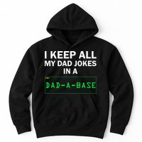 Funny I Keep All My Dad Jokes In A Dad A Base Gag Dad Joke Hoodie