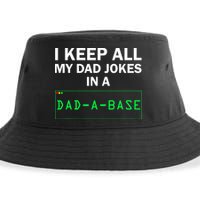 Funny I Keep All My Dad Jokes In A Dad A Base Gag Dad Joke Sustainable Bucket Hat