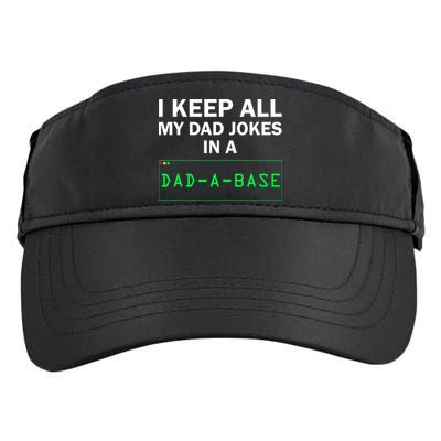 Funny I Keep All My Dad Jokes In A Dad A Base Gag Dad Joke Adult Drive Performance Visor