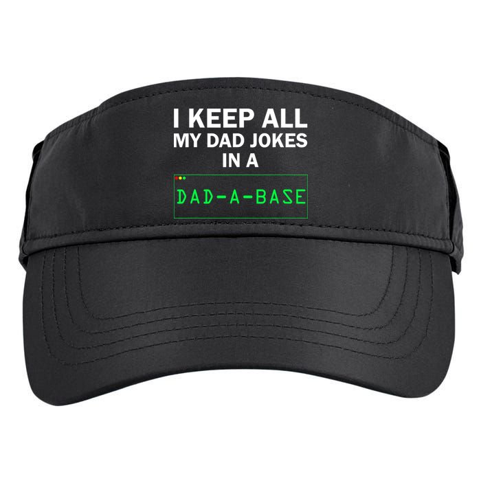 Funny I Keep All My Dad Jokes In A Dad A Base Gag Dad Joke Adult Drive Performance Visor