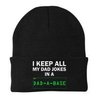Funny I Keep All My Dad Jokes In A Dad A Base Gag Dad Joke Beanie