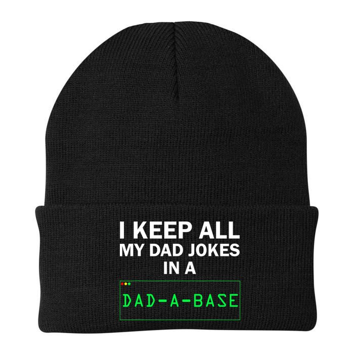 Funny I Keep All My Dad Jokes In A Dad A Base Gag Dad Joke Beanie