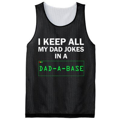 Funny I Keep All My Dad Jokes In A Dad A Base Gag Dad Joke Mesh Reversible Basketball Jersey Tank