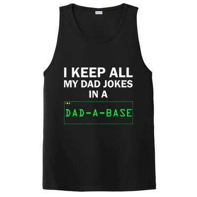 Funny I Keep All My Dad Jokes In A Dad A Base Gag Dad Joke PosiCharge Competitor Tank