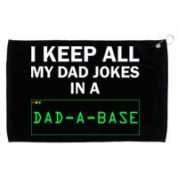 Funny I Keep All My Dad Jokes In A Dad A Base Gag Dad Joke Grommeted Golf Towel