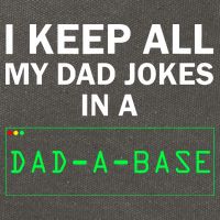 Funny I Keep All My Dad Jokes In A Dad A Base Gag Dad Joke Cotton Canvas Backpack