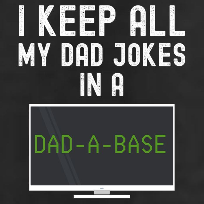 Funny I Keep All My Dad Jokes In A Dad A Base Gag Dad Joke Gift Garment-Dyed Fleece Hoodie
