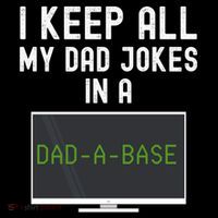 Funny I Keep All My Dad Jokes In A Dad A Base Gag Dad Joke Gift Youth Performance Sprint T-Shirt